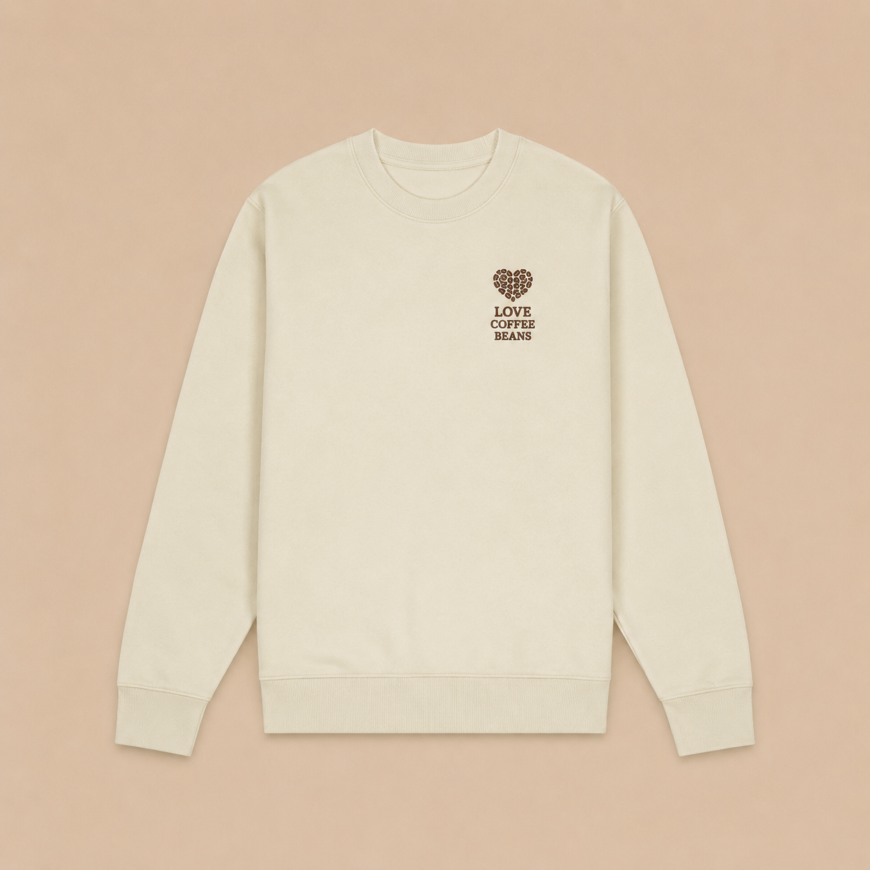 The Love Coffee Beans Iconic Unisex Crew Neck Sweatshirt