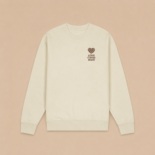 The Love Coffee Beans Iconic Unisex Crew Neck Sweatshirt